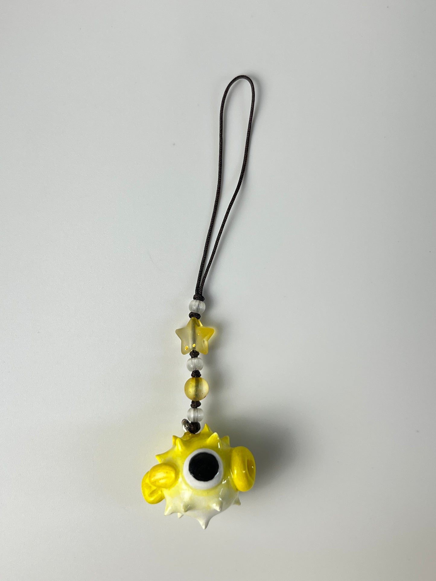 Pufferfish Clay Keychain