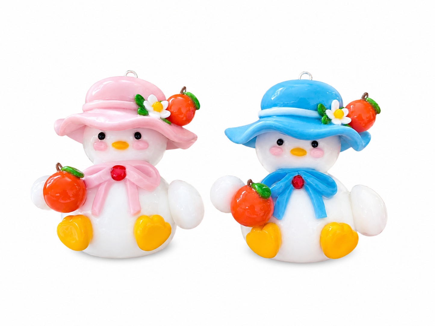 Duck & Orange Keychain