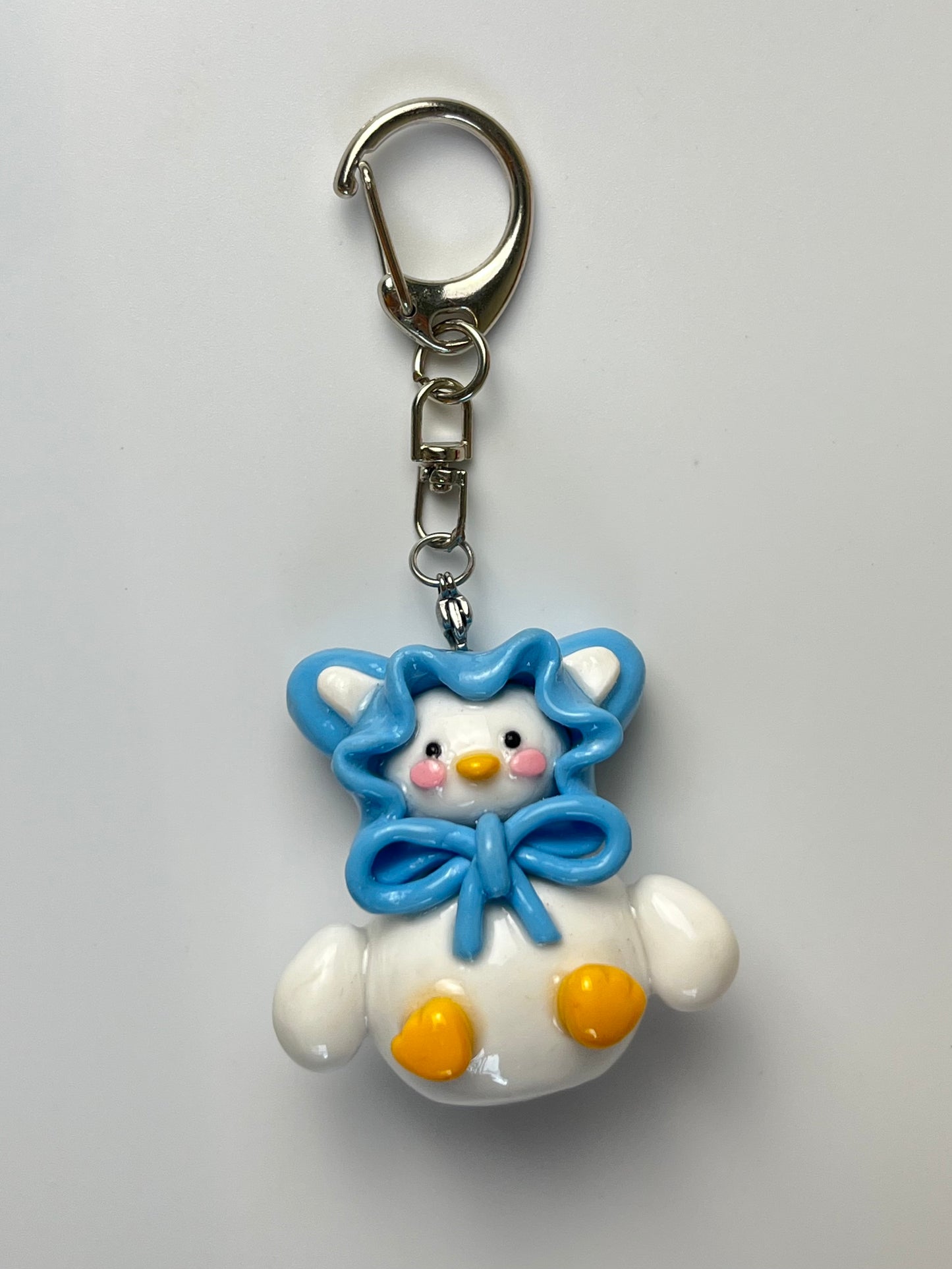 Plain Scarf Duck Keychain