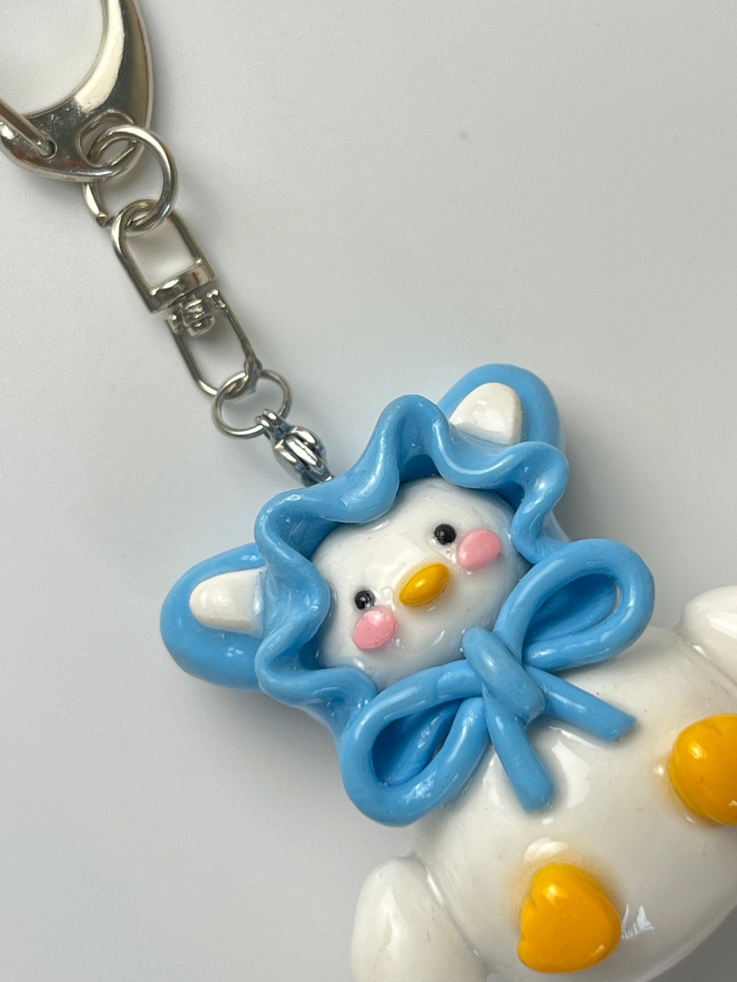 Plain Scarf Duck Keychain