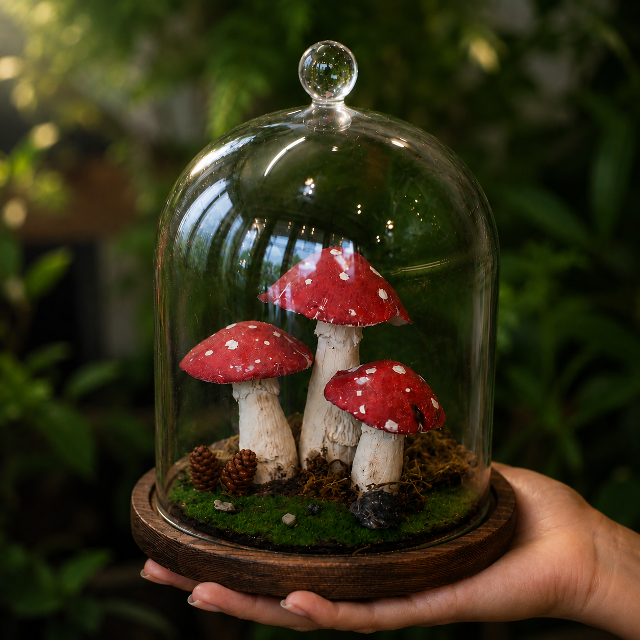 Clay Mushroom Terrarium