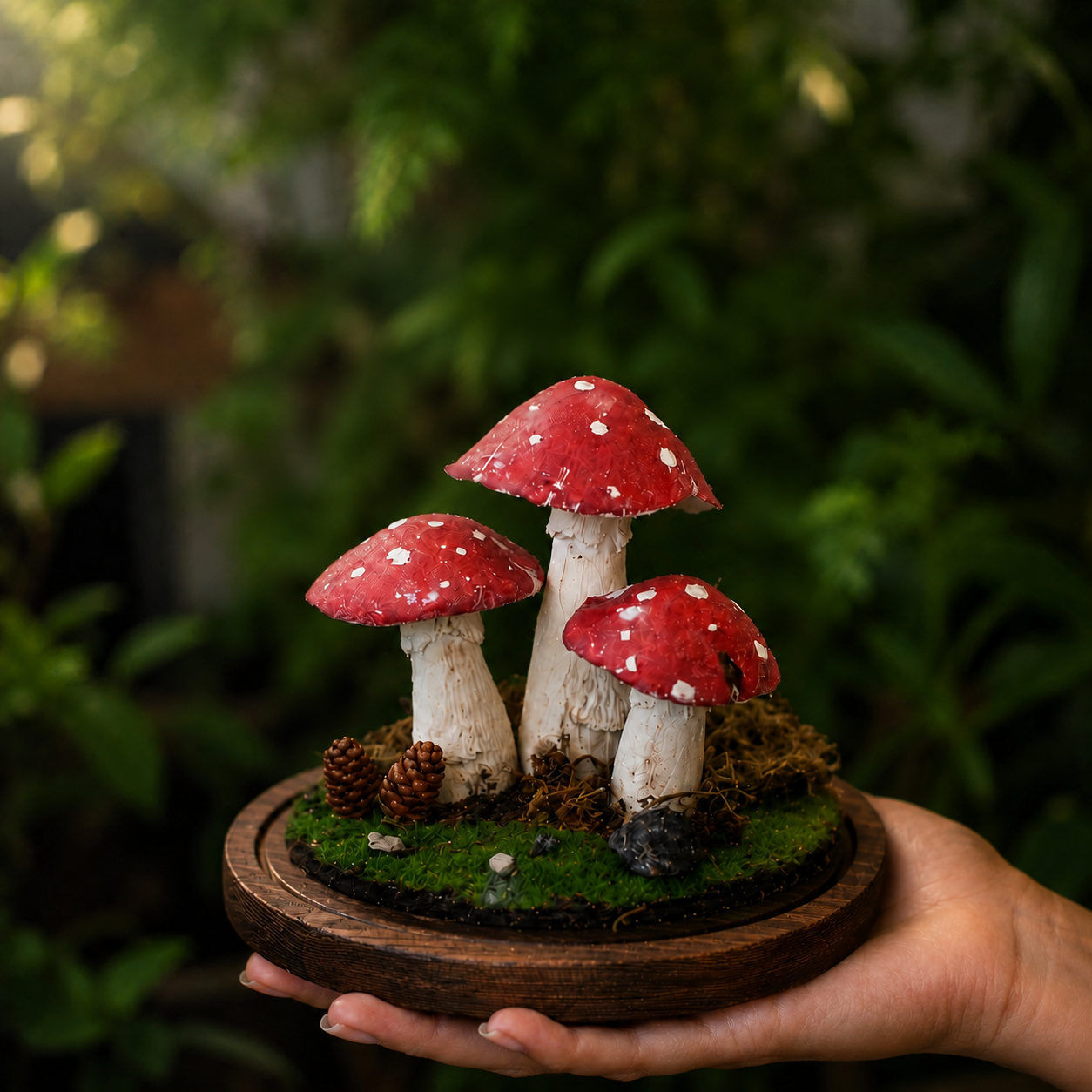 Clay Mushroom Terrarium