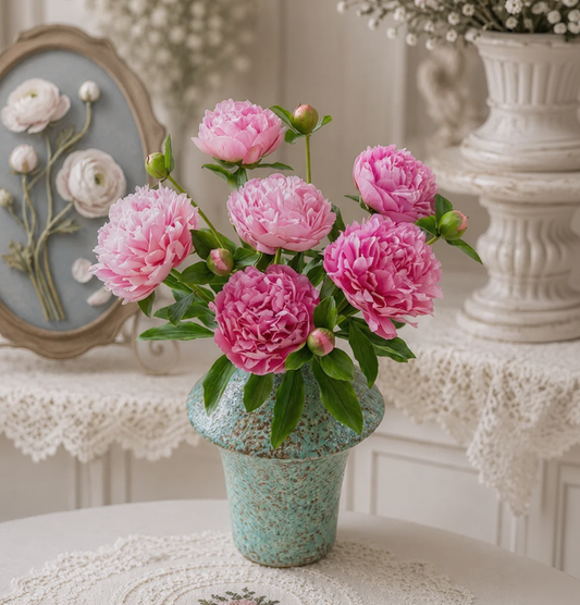 Peony Clay Flower